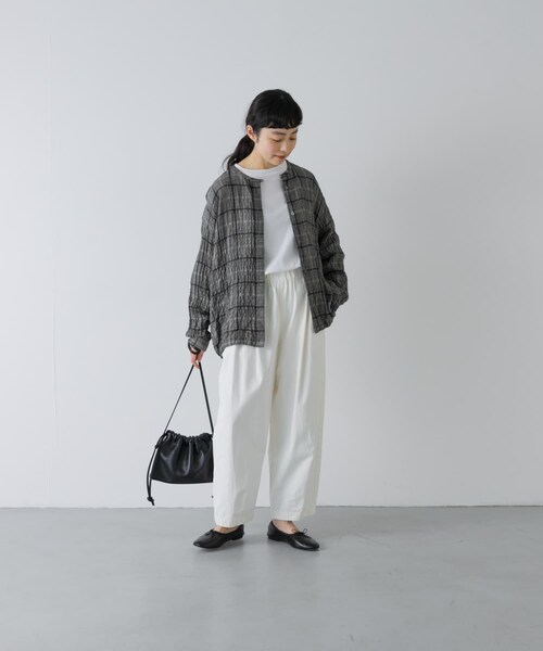 かぐれ（カグレ）の「リネンレーヨンチェックシャツカーディガン（シャツ/ブラウス・レディース・CHECK M/CHECK S・Free）」の10枚目の写真