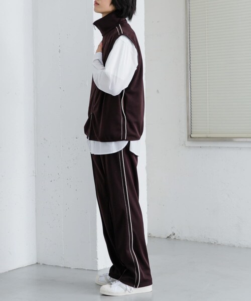 SENSE OF PLACE by URBAN RESEARCH（センスオブプレイスバイアーバンリサーチ）の「トラックジャージラインベスト（ベスト・メンズ・BLACK/BROWN・M/L）」の22枚目の写真