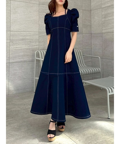 dazzlin（ダズリン）の「2WAYスイッチングステッチワンピース