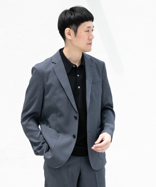 URBAN RESEARCH DOORS(アーバンリサーチドアーズ)の「LIFE STYLE TAILOR リネンライク千鳥柄コンフォータブルジャケット(テーラードジャケット・メンズ・GRAY/BROWN・S/M/L/XL)」の20枚目の写真