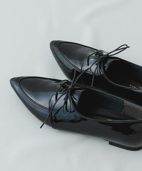 RODE SKO（ロデスコ）の「『MADE IN JAPAN』ポインテッドレースアップシューズ（ドレスシューズ・レディース・MOCHA/BLACK・36/37/38）」の5枚目の写真