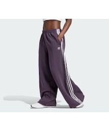 adidas | スリーストライプス ルーズ フレンチテリー ワイドレッグパンツ(パンツ)