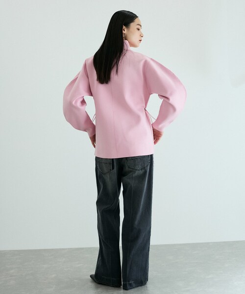 【美品】ADAM ET ROPÉ アダムエロペ ハーフジップフォルムチュニック ADAM ET ROPÉ FEMME(アダム エ ロペ ファム) / 【洗える】ハーフ