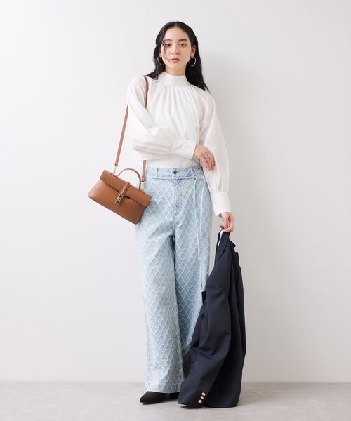 VIS（ビス）の「ベルト付きワイドシルエットデニムパンツ（デニムパンツ・レディース・ブルー/ブルー系・M/S/SS）」の18枚目の写真