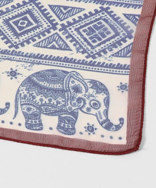 KBF（ケイビーエフ）の「シアーアソートスカーフ（バンダナ/スカーフ・レディース・KHAKI/BLUE/RED・One）」の10枚目の写真