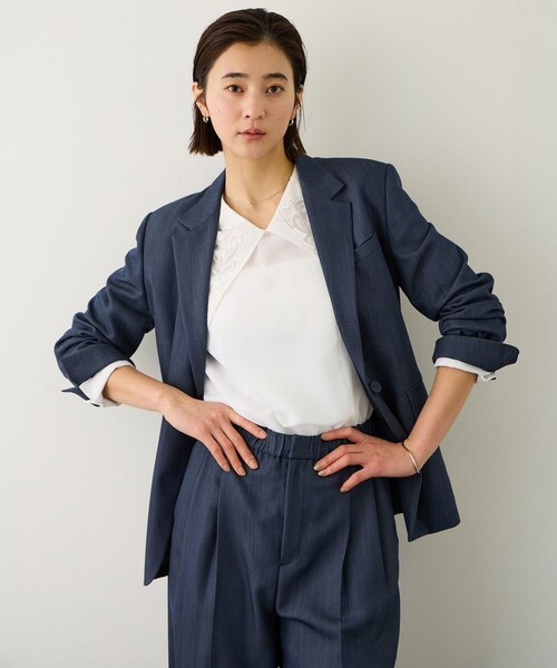 ROPE'(ロペ)の「レースカラーコンパクトブラウス/イージーケア(シャツ/ブラウス・レディース・ホワイト・F)」の14枚目の写真