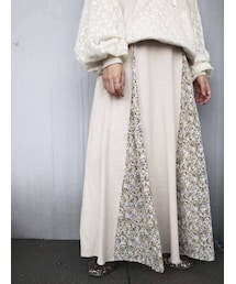 merry jenny | flowerコンビフレアスカート(スカート)