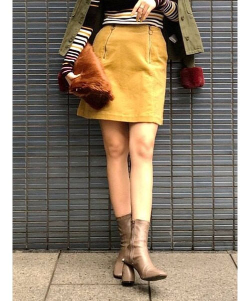 コーデュロイミニスカート