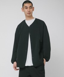 『吸水速乾/通気性/軽量』DOT AIR NO COLLOR CARDIGAN