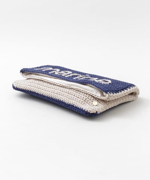 URBAN RESEARCH DOORS（アーバンリサーチドアーズ）の「バイカラー編みロゴクラッチ∴（クラッチバッグ・レディース・NOIR/MARIN・one）」の8枚目の写真