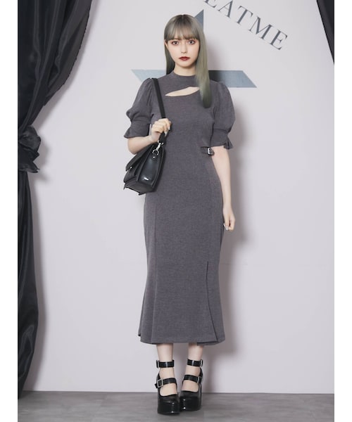 EATME（イートミー）の「カットアウトマーメイドリブワンピース