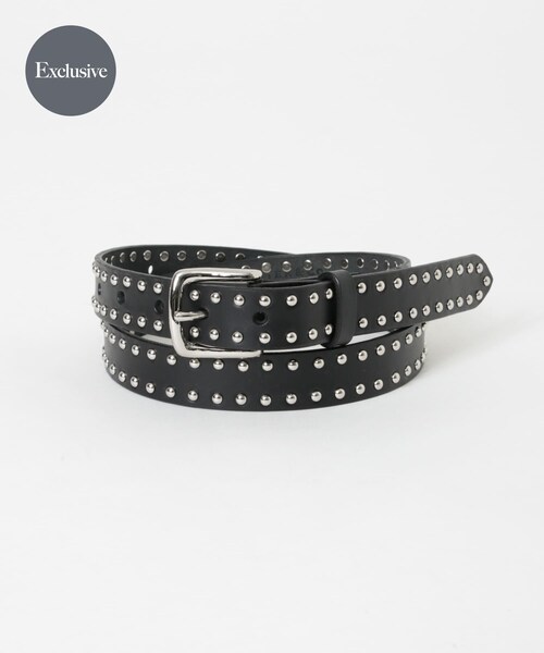 URBAN RESEARCH(アーバンリサーチ)の「『別注』 MASTER&Co.×URBAN RESEARCH STUDS 24mm BELT(ベルト・メンズ・99 BLACK・32)」の2枚目の写真