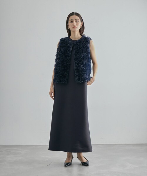 ROPE'（ロペ）の「【限定店舗・J'aDoRe限定】エレガンスウールシルクマキシワンピース（ワンピース・レディース・ネイビー・F）」の22枚目の写真