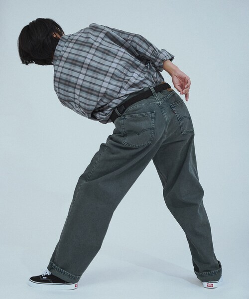 URBAN RESEARCH DOORS(アーバンリサーチドアーズ)の「LEVI’S EXCLUSIVE 578 BAGGY(デニムパンツ・メンズ・GRAY O.DYE・28/30/32/34/36)」の4枚目の写真
