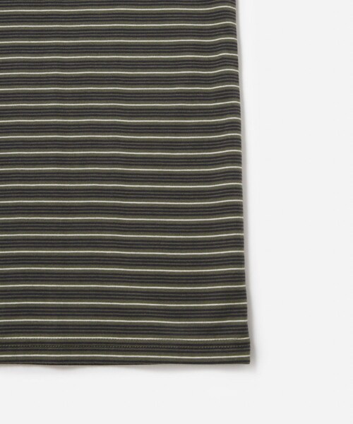 Saturdays NYC（サタデーズ ニューヨークシティ ）の「Multi Stripe Relax SS Tee（Tシャツ/カットソー・レディース・グレー/オリーブ・L/M/S/XL/XS）」の11枚目の写真