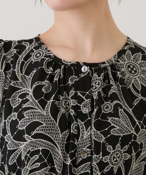 Jayro（ジャイロ）の「花柄長袖ワンピース（ワンピース・レディース・ブラック系/ホワイト系・F）」の22枚目の写真