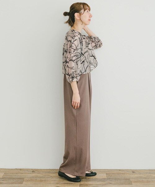 ITEMS URBANRESEARCH（アイテムズ アーバンリサーチ）の「チュールトップス×オールインワンセット（サロペット/オーバーオール・レディース・BLK/BEG・FREE）」の17枚目の写真