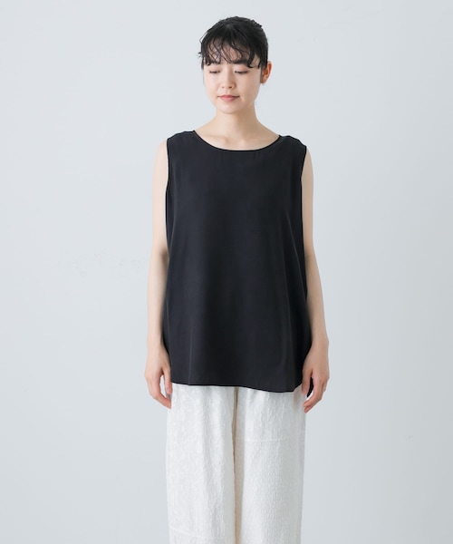 かぐれ（カグレ）の「フィブリルタフタタンクトップ（タンクトップ・レディース・BLACK/CAMEL・FREE）」の17枚目の写真