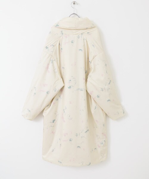 URBAN RESEARCH DOORS（アーバンリサーチドアーズ）の「mizuiro ind　print batting coat（その他アウター・レディース・ivory・one）」の6枚目の写真