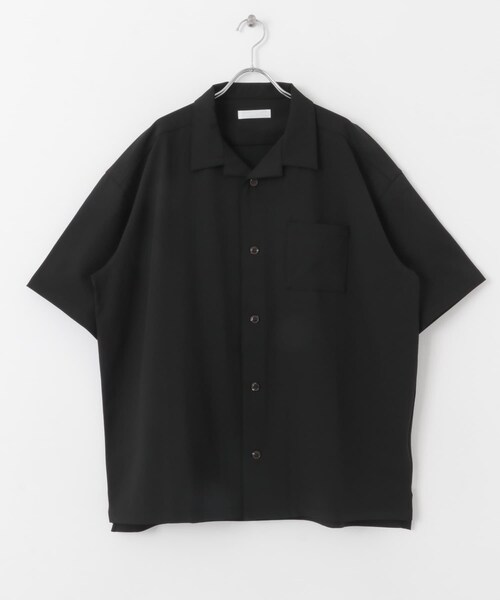 SENSE OF PLACE by URBAN RESEARCH(センスオブプレイスバイアーバンリサーチ)の「オープンカラールーズシャツ(5分袖)ll(シャツ/ブラウス・メンズ・BROWN/BLACK/GREIGE・S/M/L)」の11枚目の写真