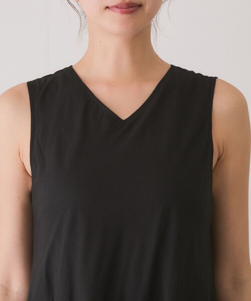 Jayro（ジャイロ）の「ティアードノースリーブフレアワンピース（ワンピース・レディース・ブラック/ダークブラウン/ネイビー・M）」の15枚目の写真