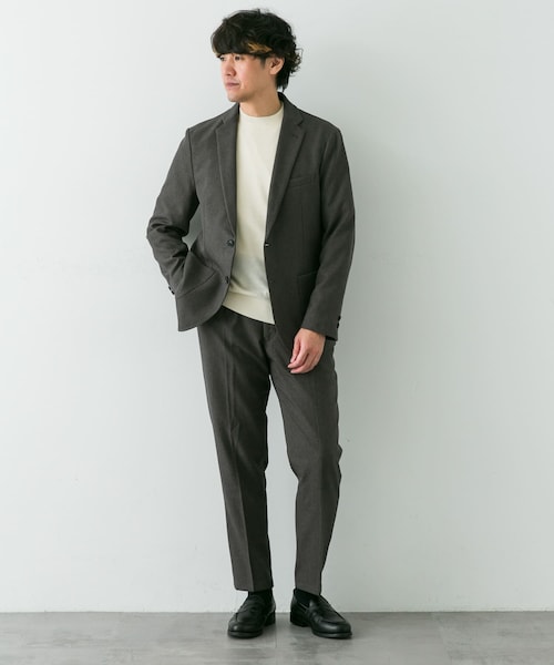 URBAN RESEARCH DOORS（アーバンリサーチドアーズ）の「LIFE STYLE TAILOR　ブラッシュドウールライクストレッチパンツ（スラックス・メンズ・NAVY/GRAY/KHAKI・S/M/L/XL）」の10枚目の写真