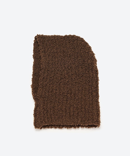 ADAM ET ROPE'（アダムエロペ）の「【J'aDoRe限定】【KIJIMA TAKAYUKI(キジマ タカユキ)】FUR KNIT BALACLAVA（ニットキャップ/ビーニー・レディース・ブラック/モスグリーン/イエロー・F）」の2枚目の写真