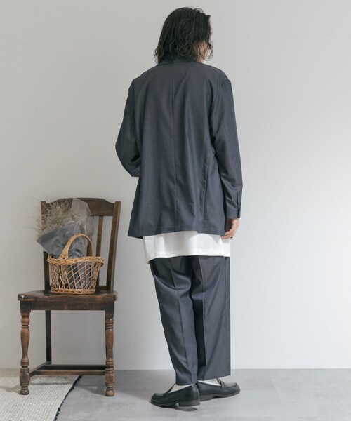 THE GOODLAND MARKET（ザグッドランドマーケット）の「『別注』MIDIUMISOLID×TGM　Center press pants（その他パンツ・レディース・C.Gray/Blue/l.Beige・one）」の13枚目の写真