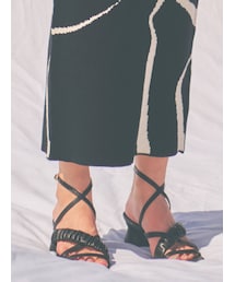 RESEXXY | ギャザーポイントサンダル(サンダル)