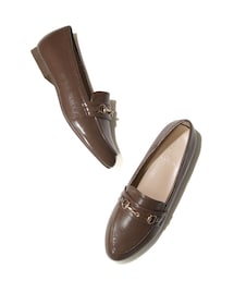 HARUTA | ROPE' PICNIC PASSAGE byHARUTA/リンクルエナメルビット付フラットローファー(ローファー)