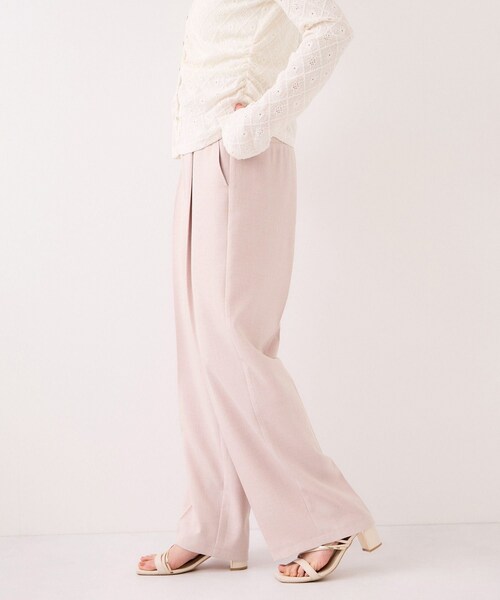 VIS（ビス）の「【WEB限定】美easyリネンライクベルテッドストレートパンツ/イージーケア・接触冷感（その他パンツ・レディース・ブラック/グレー/キナリ/ピンク・L/M/S/SS）」の15枚目の写真