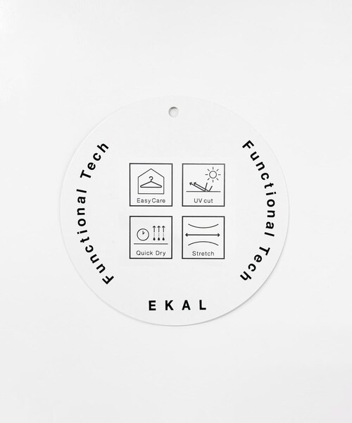 EKAL(エカル)の「『吸水速乾/UVカット』coolmaxカーブラインストレートスカート(スカート・レディース・チャコール/アイボリー・one)」の12枚目の写真