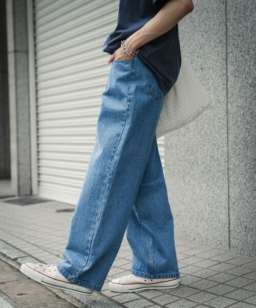 SENSE OF PLACE by URBAN RESEARCH（センスオブプレイスバイアーバンリサーチ）の「ストレートデニムパンツ（デニムパンツ・メンズ・BLACK/L.INDIGO・S/M/L）」の17枚目の写真