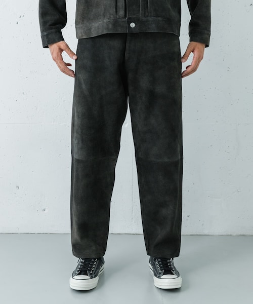 URBAN RESEARCH（アーバンリサーチ）の「『別注』SEVEN BY SEVEN×URBAN RESEARCH　LEATHER WIDE PANTS（その他パンツ・メンズ・BLACK/NAVY・M/L）」の10枚目の写真