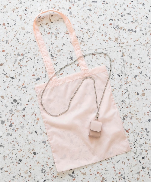 ITEMS URBANRESEARCH（アイテムズ アーバンリサーチ）の「エコバッグ付ミニバッグ（ショルダーバッグ・レディース・PALE BLUE/BLACK/L.BEIGE/PALE PINK・one）」の4枚目の写真