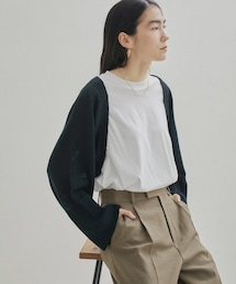 SALON adam et rope' | リネンニットボレロ(カーディガン/ボレロ)