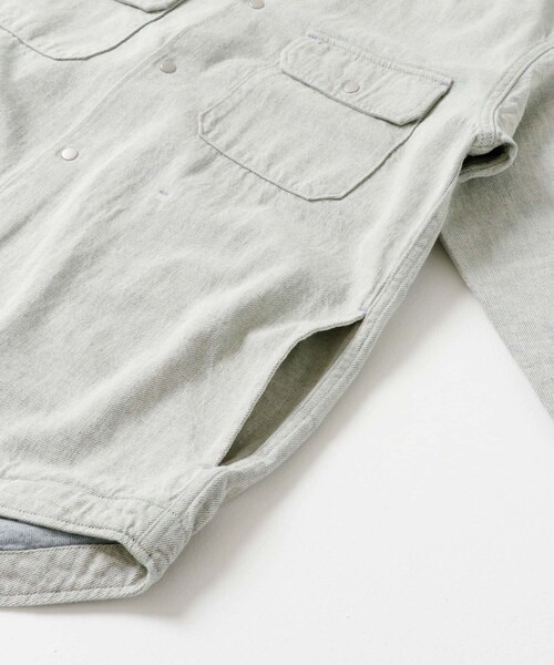 THE GOODLAND MARKET（ザグッドランドマーケット）の「Annaut　DAILY UTILITY SH JACKET（デニムジャケット・メンズ・PASTEL IDG・S/M/L）」の12枚目の写真