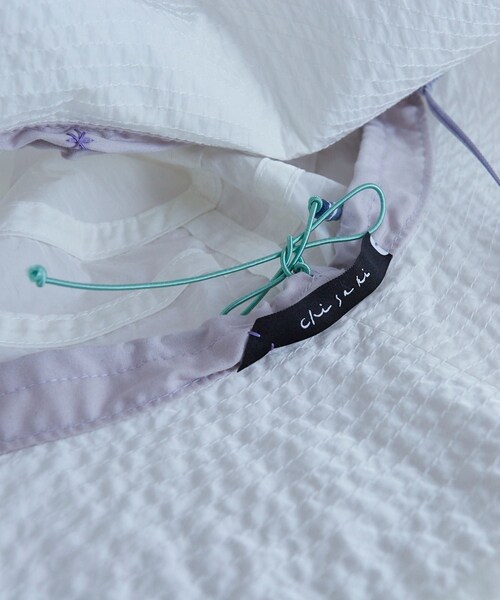 ADAM ET ROPE'（アダムエロペ）の「【J'aDoRe・一部店舗限定】【chisaki（チサキ）】Hana（ハット・レディース・ホワイト系/オリーブ・F）」の7枚目の写真