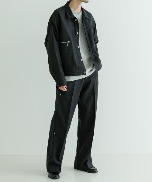 URBAN RESEARCH(アーバンリサーチ)の「DAIRIKU 2Pocket Ployester Jacket(テーラードジャケット・メンズ・BLACK・M/L)」の6枚目の写真