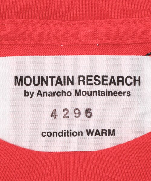 EKAL(エカル)の「mountain research Against(Tシャツ/カットソー・メンズ・Red/Black・M/L/XL/XXL)」の12枚目の写真