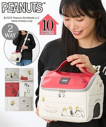 nissen | スヌーピー　１０ポケット肩ひも長め多収納おうち型２WAYショルダーバッグ(ショルダーバッグ)