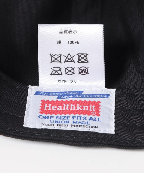 ITEMS URBANRESEARCH（アイテムズ アーバンリサーチ）の「Healthknit　ロゴ刺繍CAP（キャップ・メンズ・INDIGO/BEG/BLK・-）」の8枚目の写真