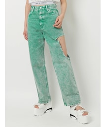 EVRIS | サイドダメージワイドデニムパンツ(デニムパンツ)