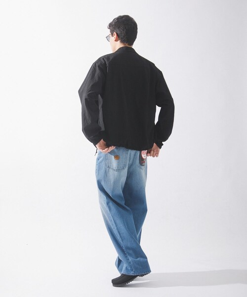 URBAN RESEARCH Sonny Label（アーバンリサーチサニーレーベル）の「シアサッカーコーチジャケット（ブルゾン・メンズ・ブラック/ネイビー/グリーン・M/L）」の11枚目の写真