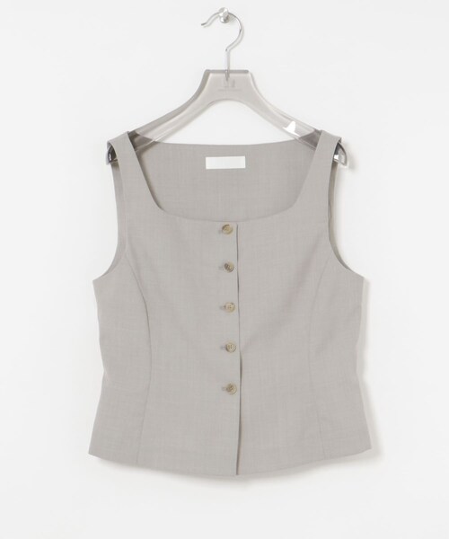 AMOMENTO　SCOOP NECK TWO WAY VEST AMOMENTO SCOOP NECK TWO WAY VESTの通販はau PAY マーケット - 輸入