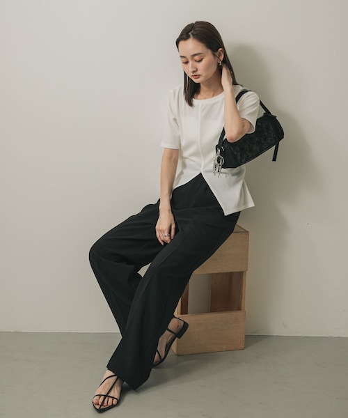 SENSE OF PLACE by URBAN RESEARCH(センスオブプレイスバイアーバンリサーチ)の「ハクプリントドラムバッグ(ハンドバッグ・レディース・IVORY/BLACK/GRAY・one)」の13枚目の写真