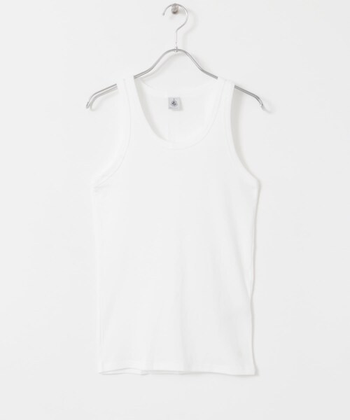 URBAN RESEARCH DOORS（アーバンリサーチドアーズ）の「PETIT BATEAU　DEBARDEUR COL ROND（タンクトップ・レディース・ecume/smoking・M）」の3枚目の写真