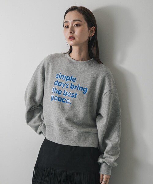 SENSE OF PLACE by URBAN RESEARCH(センスオブプレイスバイアーバンリサーチ)の「グラフィックルーズスウェット(スウェット・レディース・L.GRAY/OATMEAL/NAVY/PINK・One)」の13枚目の写真