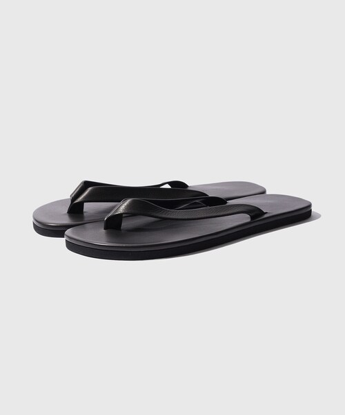 ADAM ET ROPE'(アダムエロペ)の「【AURALEE/オーラリー】SOFT LEATHER FLIP-FLOPS(サンダル・メンズ・ブラック/グリーン・25.0/26.0/27.0)」の14枚目の写真
