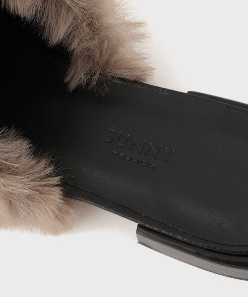 ROPE'(ロペ)の「【PELLICO SUNNY(ペリーコサニー)】FUR MULE|フラットシューズ(その他シューズ・レディース・ブラック/ライトグレー・36/37/38)」の18枚目の写真